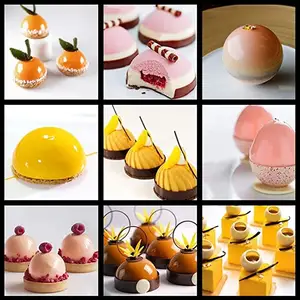 Wholesale Reusable 6-Cavity Half Sphere Silicone Cake Baking Mold For Making Chocolate Cake Jelly Dome Mousse