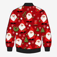 Veste de Noël pour homme à col montant zippé, imprimé numérique, motif léopard, style décontracté et sportif