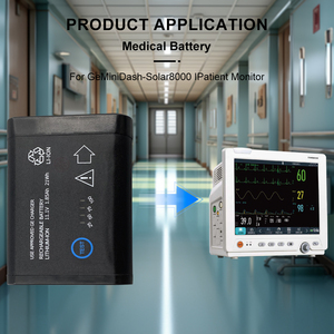 11.1V 1850Mah 2016989-002 Dr203 Batterij Voor <span class=keywords><strong>Ge</strong></span> Mini Dash-Solar 8000i Patiënt Ecg <span class=keywords><strong>Monitor</strong></span> Vervanging - Product Image 5