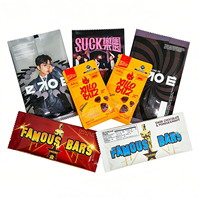 Emballage personnalisé pour cartes à collectionner en aluminium, format 8*13cm, sacs en plastique à fermeture arrière pour cartes de jeu