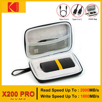 Disques SSD externes KODAK X200 Pro 1 To, disque dur externe USB 3.1, mini SSD portable 256 Go, 512 Go, 1 To, 2 To pour ordinateurs portables, smartphones, PS4, PC, MAC