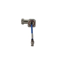 Conjunto de Cable de Puente de 110 mm, Conector SMA Macho de Ángulo Recto con Brida Hembra de 4.1/9.5, Cable Semiflexible Rg 402 de 141 Pulgadas