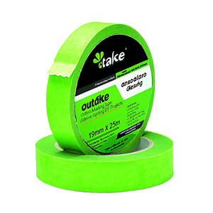 Ruban adhésif de masquage extérieur vert 19 mm x 25 m pour la peinture et les projets de bricolage - Product Image 2
