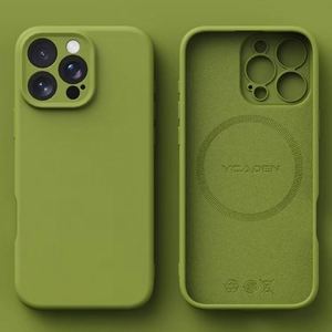 เคสซิลิโคนเหลวแม่เหล็กหรูหรา X323 สำหรับ iPhone 17 Air 16 Plus 15 14 13 12 Pro Max 17pro รองรับการชาร์จไร้สาย ผิวสัมผัสนุ่มลื่น - Product Image 2