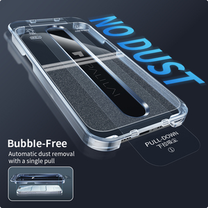 PALILAI Confezione da 2 Protezioni Schermo in Vetro Temperato con Strumento di Applicazione Facile, Compatibile con Cover per <span class=keywords><strong>iPhone</strong></span> 15/16/17 Pro Max - Product Image 5