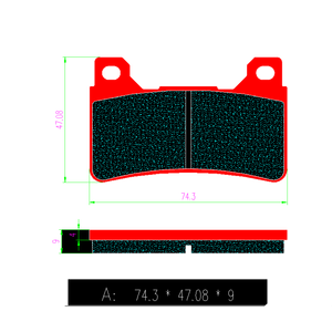 Pastillas de fricción delanteras y traseras de freno de motocicleta de alta calidad para <span class=keywords><strong>Honda</strong></span> <span class=keywords><strong>CBR</strong></span> 600 <span class=keywords><strong>RR</strong></span>/<span class=keywords><strong>CBR</strong></span> <span class=keywords><strong>1000</strong></span> FA390 - Product Image 4