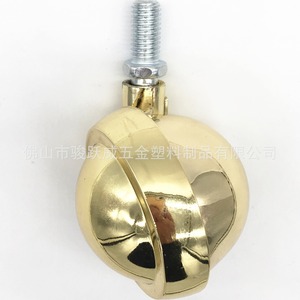Ruedas Giratorias para Muebles, de Aleación de Zinc Cromada, con Eje Roscado de 2.5 Pulgadas, Ruedas de Poliuretano, Duraderas y Resistentes al Óxido - Product Image 5