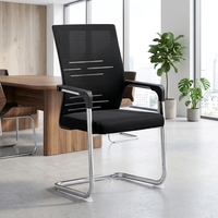 Chaise de bureau moderne et simple en maille pour réunions, formation, direction et personnel, personnalisable, vente en gros