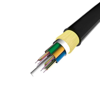 Câble à fibre optique à gaine simple, câble ADSS, 12, 24, 48, 96, 144 cœurs, fibre monomode G652D, gaine en aramide, gaine en PE