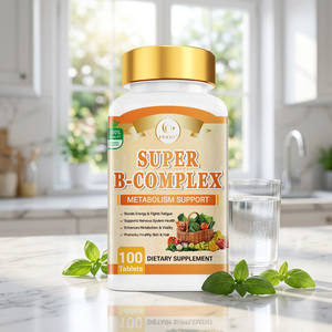 Tabletas de Vitamina B-Complex, 100 Unidades, Marca Privada OEM, Suplemento para el Metabolismo Energético y el Sistema Nervioso - Product Image 1
