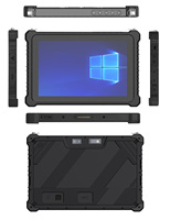 Hidon - Tableta Robusta de 10.1 Pulgadas con Intel Core, 8 GB + 128 GB, Windows 10 Pro, Lector de Huellas Dactilares, PC Industrial con NFC, Lector de Códigos de Barras 2D, UHF RFID