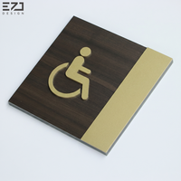 Signalisation tactile 3D ADA pour l'orientation des visiteurs dans les centres commerciaux modernes, les bureaux et les salles de bain, accessible aux fauteuils roulants, pour hôtels et appartements
