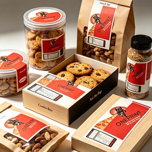 Etiquetas de Alimentos Personalizadas ONEPRINT, Autoadhesivas, Rectangulares, Impresión Digital, Código de Barras, Paquete al por Mayor - Product Image 2