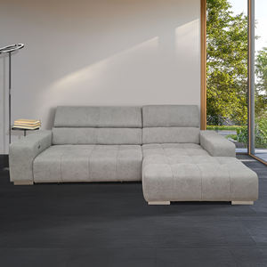 ห้องนั่งเล่นโมเดิร์น ORION PENINSULA DX ผ้าสีเทาอ่อน พร้อมเบาะนั่งแบบดึงออกได้ด้วยระบบไฟฟ้า - Product Image 1