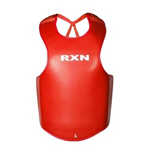 Protège-poitrine de boxe RXN rouge en PU – Équipement de protection pour l'entraînement - Product Image 3