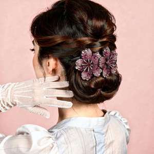 กิ๊บติดผมรูปปากเป็ดแบบใหม่ประดับดอกไม้และเพชรเทียม อุปกรณ์เสริม<span class=keywords><strong>ผม</strong></span>สำหรับคุณแม่ - Product Image 5