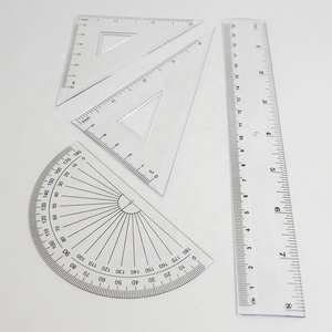 <strong>Pattern</strong> <strong>Making</strong> 30 Cm Custom Plastic Geometric Triangle Scale <strong>Ruler</strong> Set With Printing - Product Image 5