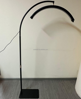 Lampe à Cils en Aluminium Demi-Lune de 28 Pouces, Télécommande, Extensions de Cils, Artiste de Tatouage, Esthéticien Pro