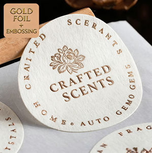 ملصقات دائرية شفافة مقاومة للماء مخصصة مع رمز الاستجابة السريعة والشعار للمشروبات والوجبات الخفيفة - ملصقات مقصوصة - Product Image 1