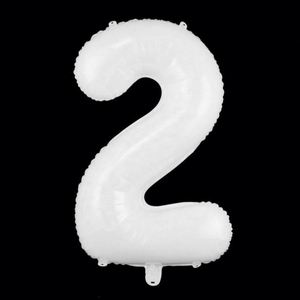 Factory Direct 32 Inch White Birthday Foil Number <b>Balloons</b> Party <b>Decorations</b> Supply - Product Image 3