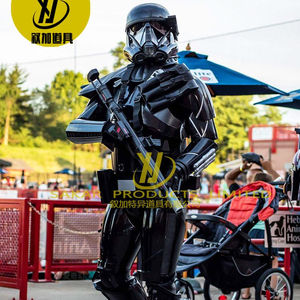 Costumes personnalisés de soldats blancs de la guerre des étoiles Cosplay adulte mascotte super héros fers mans costumes de robot à vendre - Product Image 6