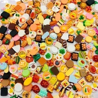 Hot Selling Harz DIY Miniatur Flasche Ornamente Cross-Border Großhandel Kuchen Snacks Kekse Schnur Gemüse Kleidungs stück Perlen