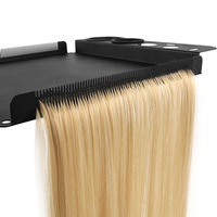Chariot de Rangement Métallique pour Extensions de Cheveux, Support d'Extensions et Kits d'Outils Légers pour Machines à Extensions