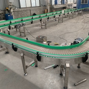 Op Maat Gemaakte Platte Ketting Transportband Drankvullijn Flexibele Transportband U-Vorm Ringdraai Transportband - Product Image 3