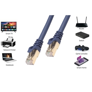 <span class=keywords><strong>สาย</strong></span>แพทช์คอร์ดเครือข่ายอีเธอร์เน็ต SFTP CAT8 RJ45 แบบป้องกันสัญญาณรบกวนสองชั้น ความยาว 0.5 ม./1 ม./1.8 ม./3 ม./5 ม./7.6 ม./10 ม./15 ม./20 ม. สำหรับแล็ปท็อป ของใหม่ - Product Image 4
