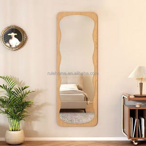 Trang trí nội thất sang trọng hình chữ nhật lớn khung gỗ dài thay đồ gương sàn đứng tường Gương trang trí cho phòng khách - Product Image 2