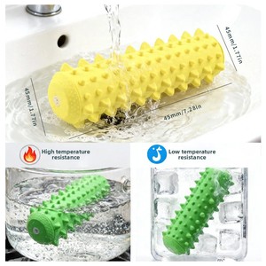 Mejor Juguete de Goma para Perros con Logotipo Personalizado al por Mayor, Suministro de Fábrica, Recompensa de Entrenamiento, Juguete Chirriante para Cachorros para la Dentición y Limpieza de Dientes - Product Image 2