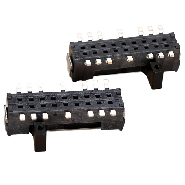 MS-26D03 SMD Slide Switch, 2 Position 8P DIP Horizontal Side Actuated Toggle Switch, 30V 0.3A Miniature SMT Slide Switch