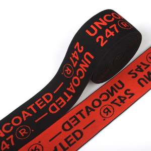 Cinturilla Elástica Jacquard Personalizada para Ropa Interior, Hilo de Poliéster/Látex, Banda Elástica Jacquard - Product Image 1