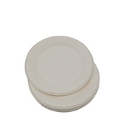6 pouces 100% assiettes en papier jetables compostables assiettes à dîner biodégradables écologiques robustes en bagasse de canne à sucre pour la fête