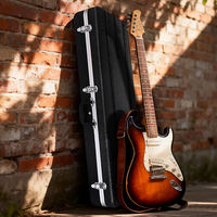 Kotak Gitar ABS 103 X 38 X 12 cm Tahan Guncangan Tahan Tekanan Tahan Kelembaban Pembawa Instrumen