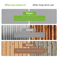 Abri de jardin extérieur étanche en PP durable et écologique, modèle 4x6 facile à assembler pour usage en jardin