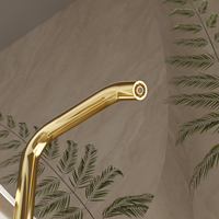 Robinet mitigeur cascade à double poignée pour lavabo Robinet d'évier mural monté sur le pont