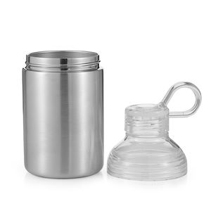 Küçük Kapasiteli, Taşıması Kolay, <span class=keywords><strong>Tritan</strong></span> Kapaklı ve Halkalı Paslanmaz Çelik Su Şişesi, Açık Hava ve Kamp İçin Uygundur - Product Image 4