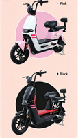 Nouveau Vélo Électrique Tendance à Deux Places, Couleurs Attrayantes, Moteur 350W, Scooter Électrique Urbain avec Dossier Arrière