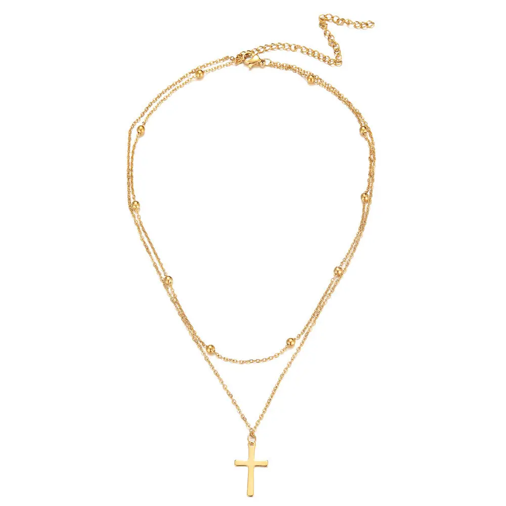 Бинг двойная нержавеющая сталь 18k позолоченная цепочка женское ожерелье ювелирные изделия ожерелья модная сумка Opp модные ожерелья с подвесками