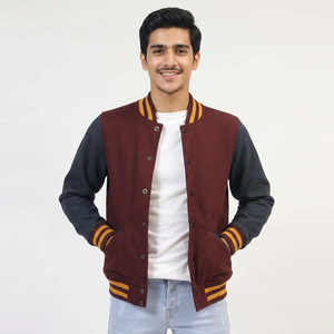 <b>Mens</b> Varsity Jacket Stylish Warm Bomber Letterman Style <b>Coat</b> for School College Sports Team Daily Wear and Street Fashion - Product Image 1