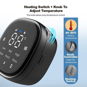 Precio de fábrica 3600Mah 3 en 1 Masajeador de rodilla de compresión Almohadilla de masaje de rodilla calentada Masajeador de compresa de rodilla con calor y vibración - Product Image 3