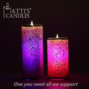 Chine marché en gros poids: 475g/615g Blanc chaud de bougie de flamme de scintillement led - Product Image 5