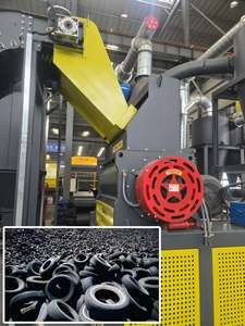 Polvo de Gránulos de Caucho, Trituradora de Neumáticos, Máquina de Reciclaje de Neumáticos, Costo de la Planta de Reciclaje de Neumáticos - Product Image 2