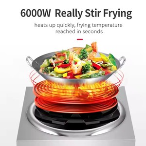 Fornello a induzione commerciale 8000 380v da banco pesante ad alta potenza wok concavo fornello elettrico - Product Image 4