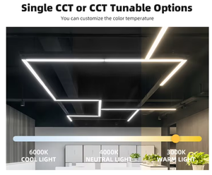 Lampe suspendue moderne linéaire argent et or éclairage suspendu grandes lampes suspendues décoratives pour salon - Product Image 3