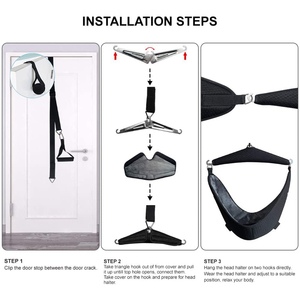 Appareil de traction cervicale à domicile, portable, à accrocher à la porte, hamac pour étirements du cou, pour la physiothérapie du cou, soulagement de la douleur - Product Image 5