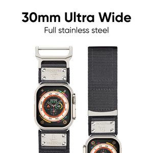 Correa deportiva compatible con <span class=keywords><strong>Apple</strong></span> <span class=keywords><strong>Watch</strong></span> Ultra <span class=keywords><strong>3</strong></span> 2 1, correa ancha de nailon para deportes al aire libre para hombre, 49 mm, 46 mm, 45 mm, 44 mm, 42 mm - Product Image 2
