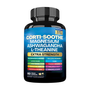 プライベートラベルOEMメーカーCorti-SootheCortisolサプリメントオールインワンのグリシンマグネシウムAshwagandhaL-テアニンカプセル