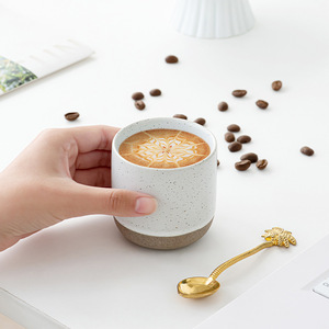 170ml Middle Eastern Arab-style Morandi Color Coarse Earthenware Reusable <b>Espresso</b> <b>Cup</b> Spotted Frosted Matte Ceramic Party - Product Image 4